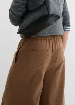 New Culotte con aspecto de lana Mujer Pantalones
