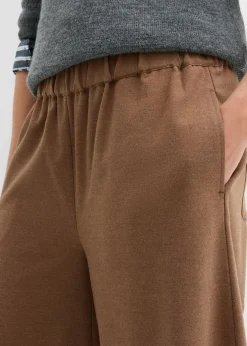 New Culotte con aspecto de lana Mujer Pantalones