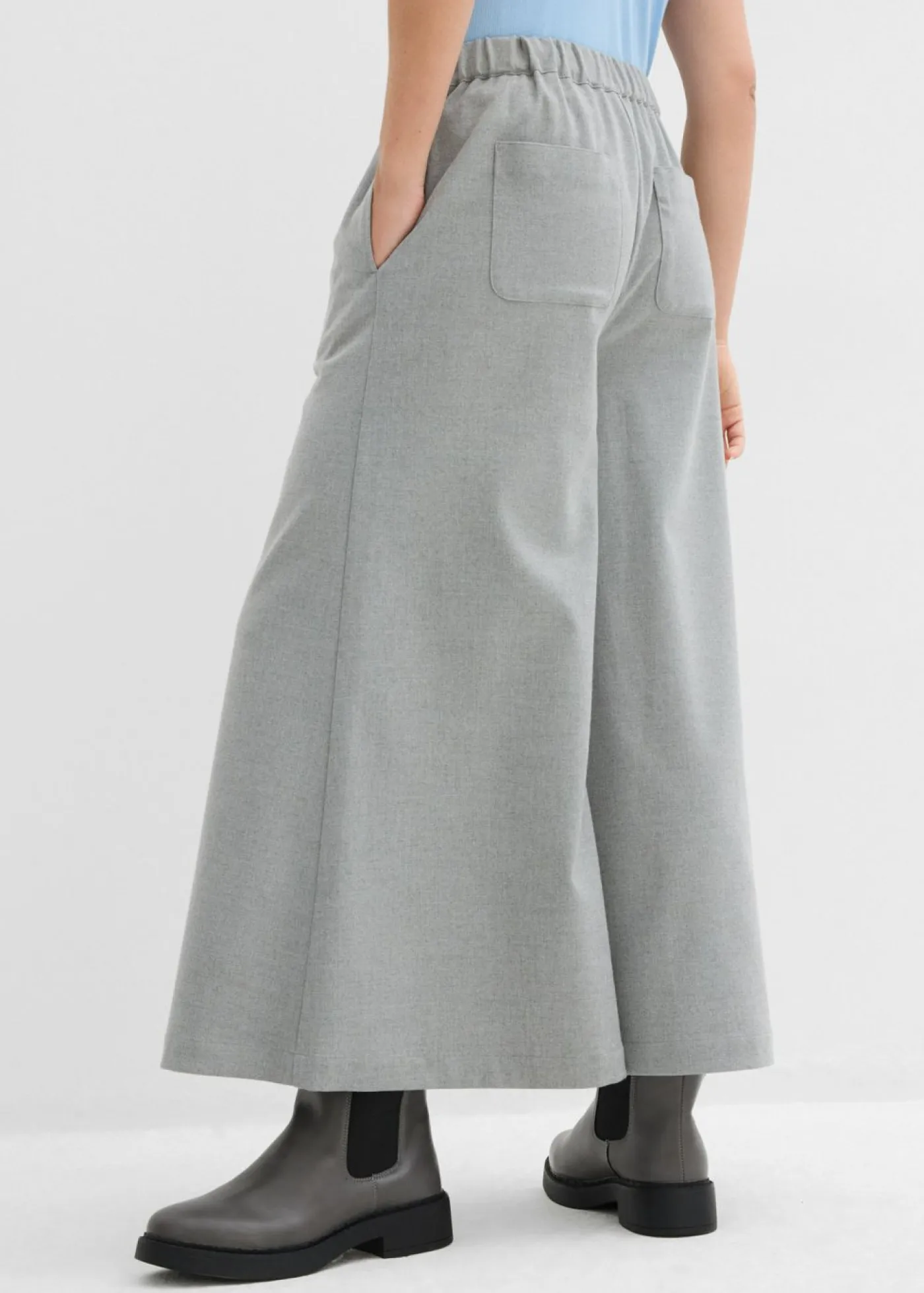 Best Culotte con aspecto de lana Mujer Pantalones