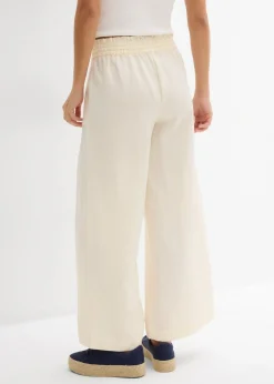 Sale Culotte de mezcla de lyocell fluido Mujer Pantalones