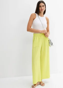 New Culotte de mezcla de lyocell fluido Mujer Pantalones