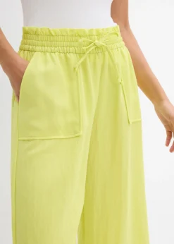 New Culotte de mezcla de lyocell fluido Mujer Pantalones
