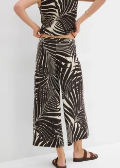 Sale Culotte de mezcla de viscosa suave Mujer Pantalones