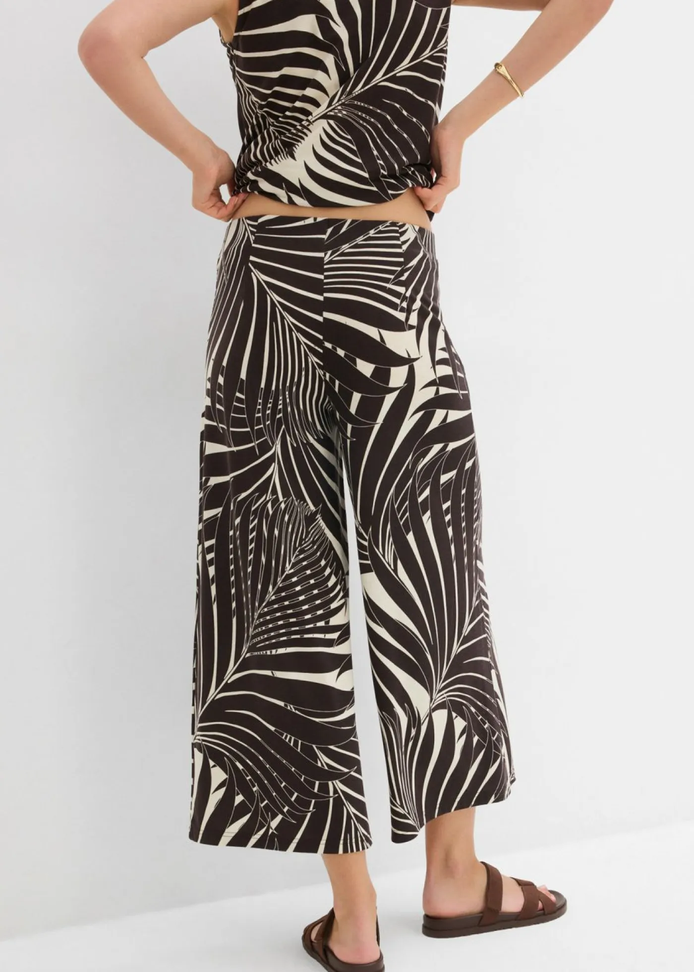 Sale Culotte de mezcla de viscosa suave Mujer Pantalones
