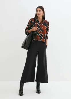 Best Culotte de mezcla de viscosa Mujer Pantalones|Novedades