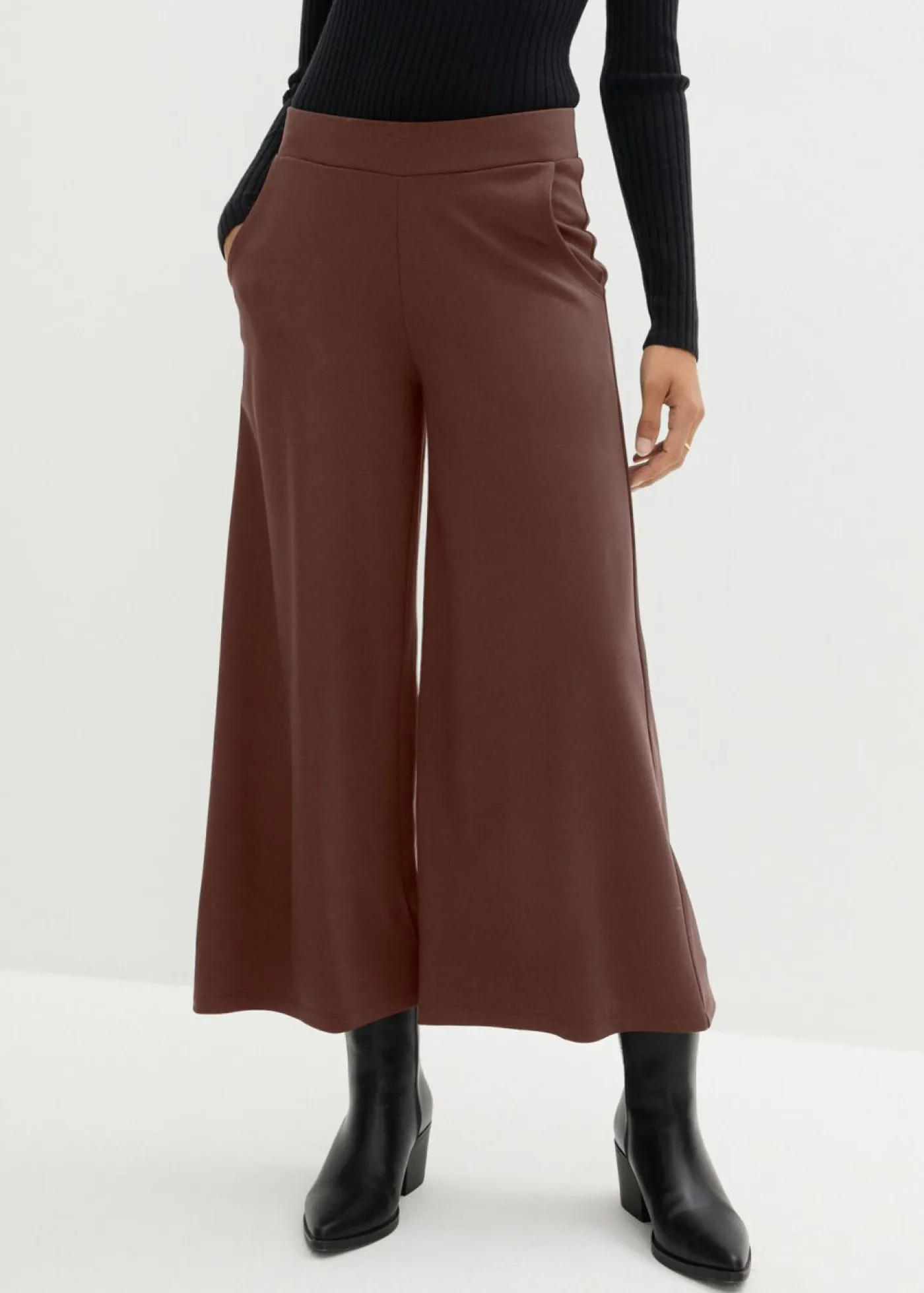 Best Culotte de mezcla de viscosa Mujer Pantalones|Novedades