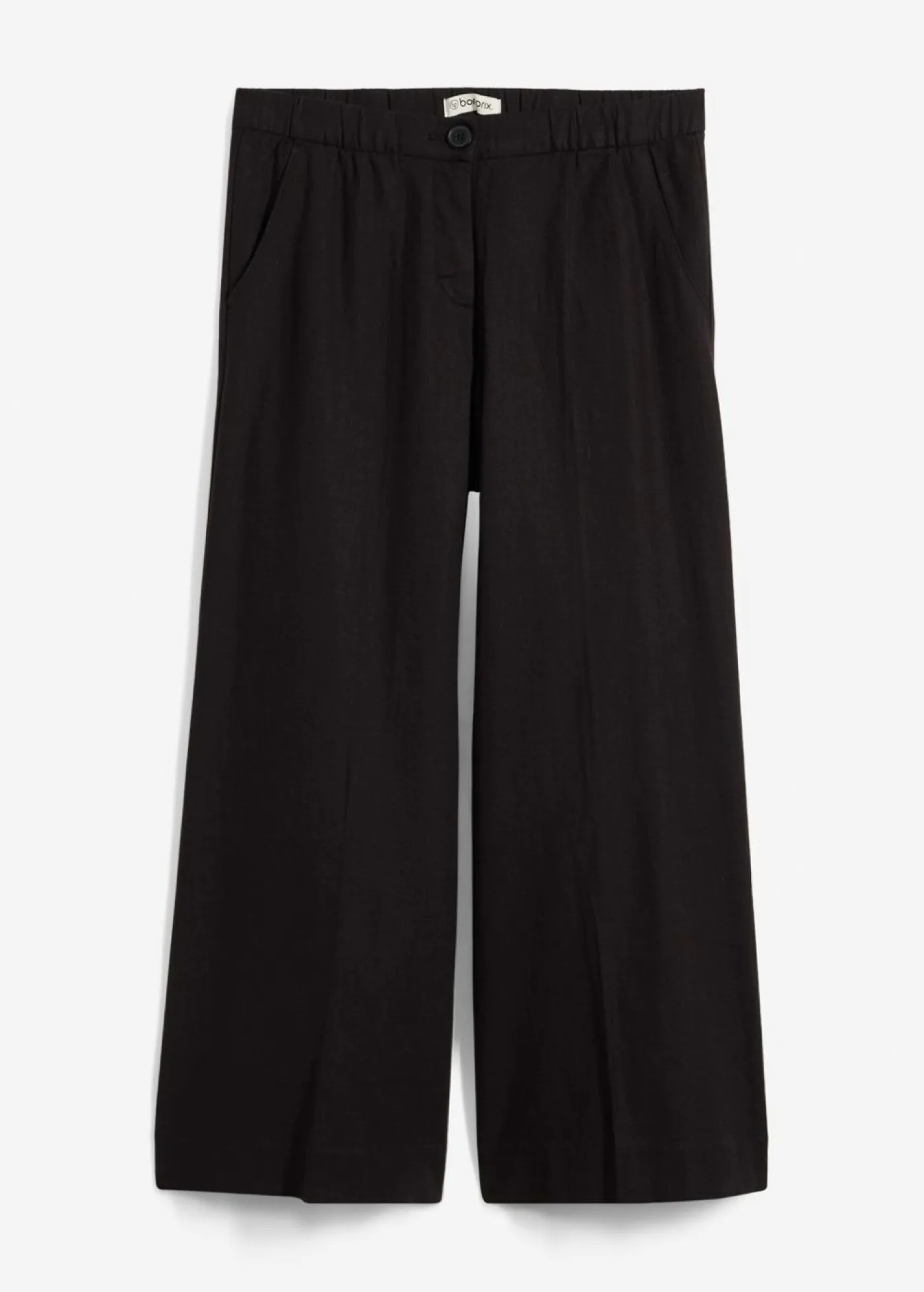 Best Culotte de mezcla de viscosa con cinturilla elástica Mujer Esenciales|Pantalones