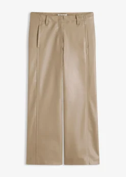 Outlet Culotte de piel sintética Mujer Pantalones