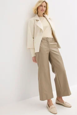 Outlet Culotte de piel sintética Mujer Pantalones