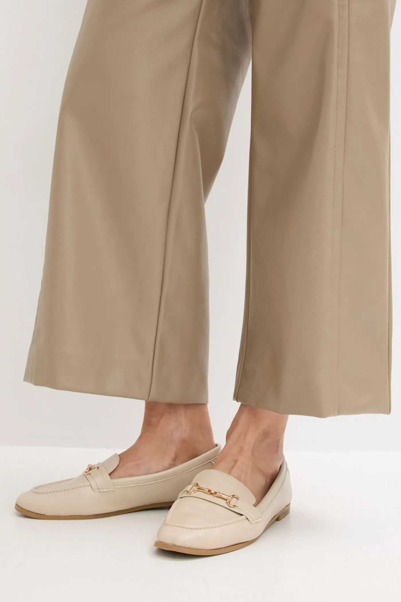 Outlet Culotte de piel sintética Mujer Pantalones
