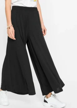 Best Culotte de punto con pierna ancha Mujer Pantalones|Novedades