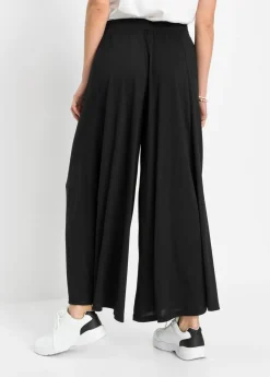 Clearance Culotte de punto con pierna ancha Mujer Pantalones|Novedades