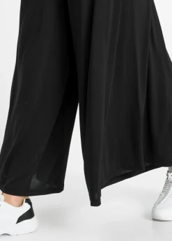Clearance Culotte de punto con pierna ancha Mujer Pantalones|Novedades