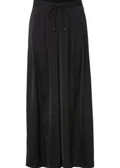 Culotte de satén fluido Mujer Pantalones