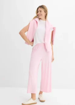 Clearance Culotte de viscosa fluida Mujer Básicos|Pantalones