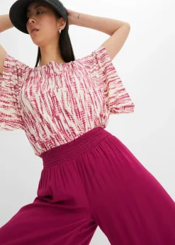 Culotte hasta la pantorrilla de viscosa sostenible Mujer Pantalones