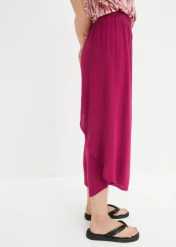 Culotte hasta la pantorrilla de viscosa sostenible Mujer Pantalones