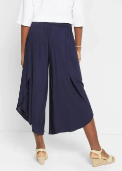Culotte hasta la pantorrilla de viscosa sostenible Mujer Pantalones