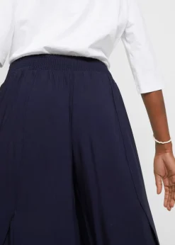 Culotte hasta la pantorrilla de viscosa sostenible Mujer Pantalones