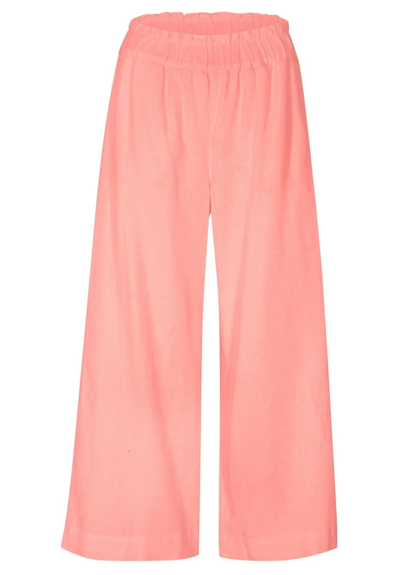 New Culotte hasta la pantorrilla de mezcla de lino ligero Mujer Pantalones