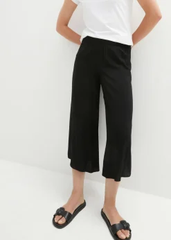 Culotte hasta la pantorrilla de viscosa sostenible Mujer Pantalones
