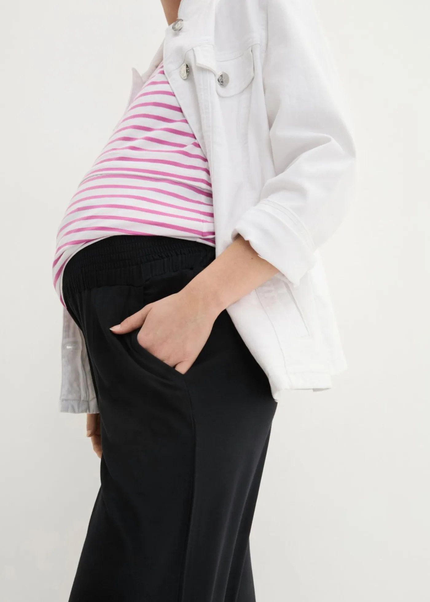Hot Culotte premamá de viscosa suave con corte holgado Mujer Premamá
