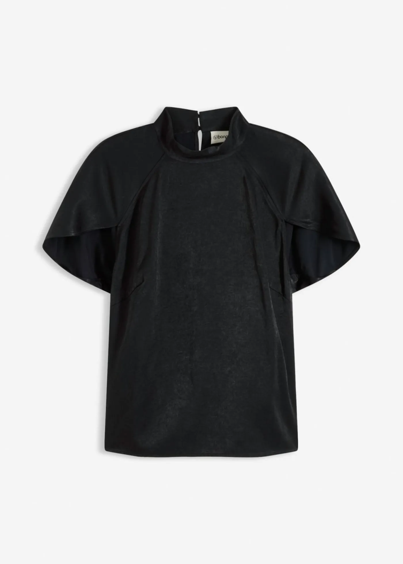Outlet Elegante blusa de manga corta de satén brillante Mujer Camisas Y Blusas