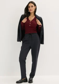 Clearance Elegante pantalón elástico Mujer Pantalones
