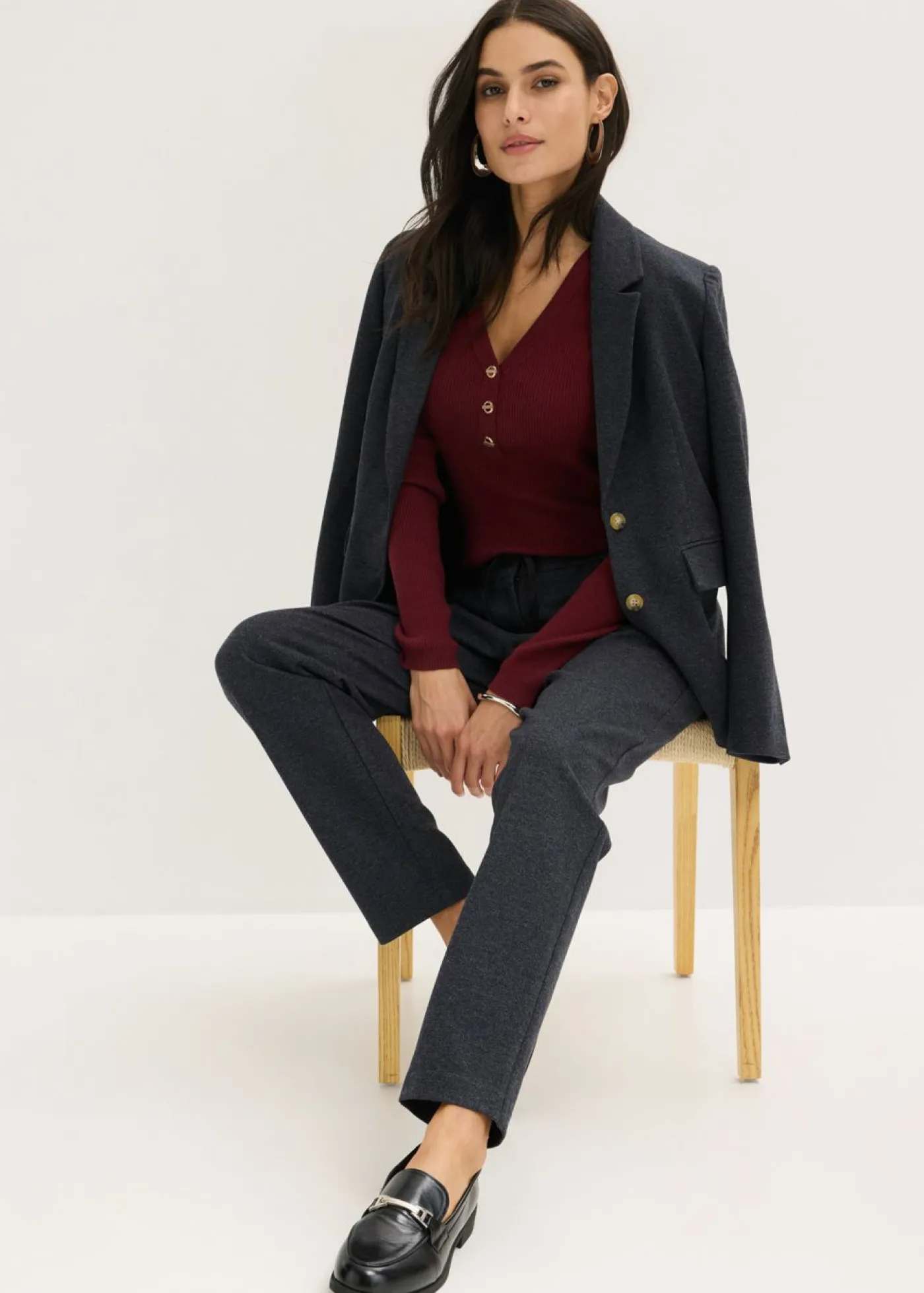 Clearance Elegante pantalón elástico Mujer Pantalones