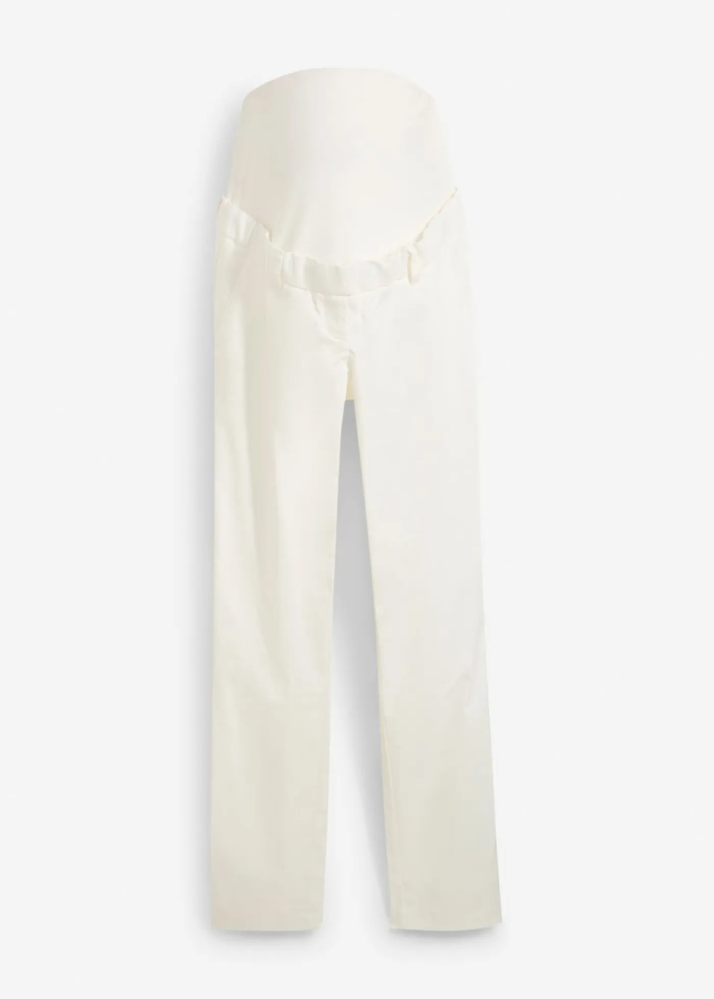 Hot Elegantes pantalones premamá de pierna recta confeccionados en una mezcla de algodón agradable para la piel Mujer Premamá