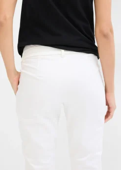 Hot Elegantes pantalones premamá de pierna recta confeccionados en una mezcla de algodón agradable para la piel Mujer Premamá