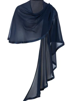 Clearance Estola con un delicado detalle de satén Mujer Ponchos|Jerséis