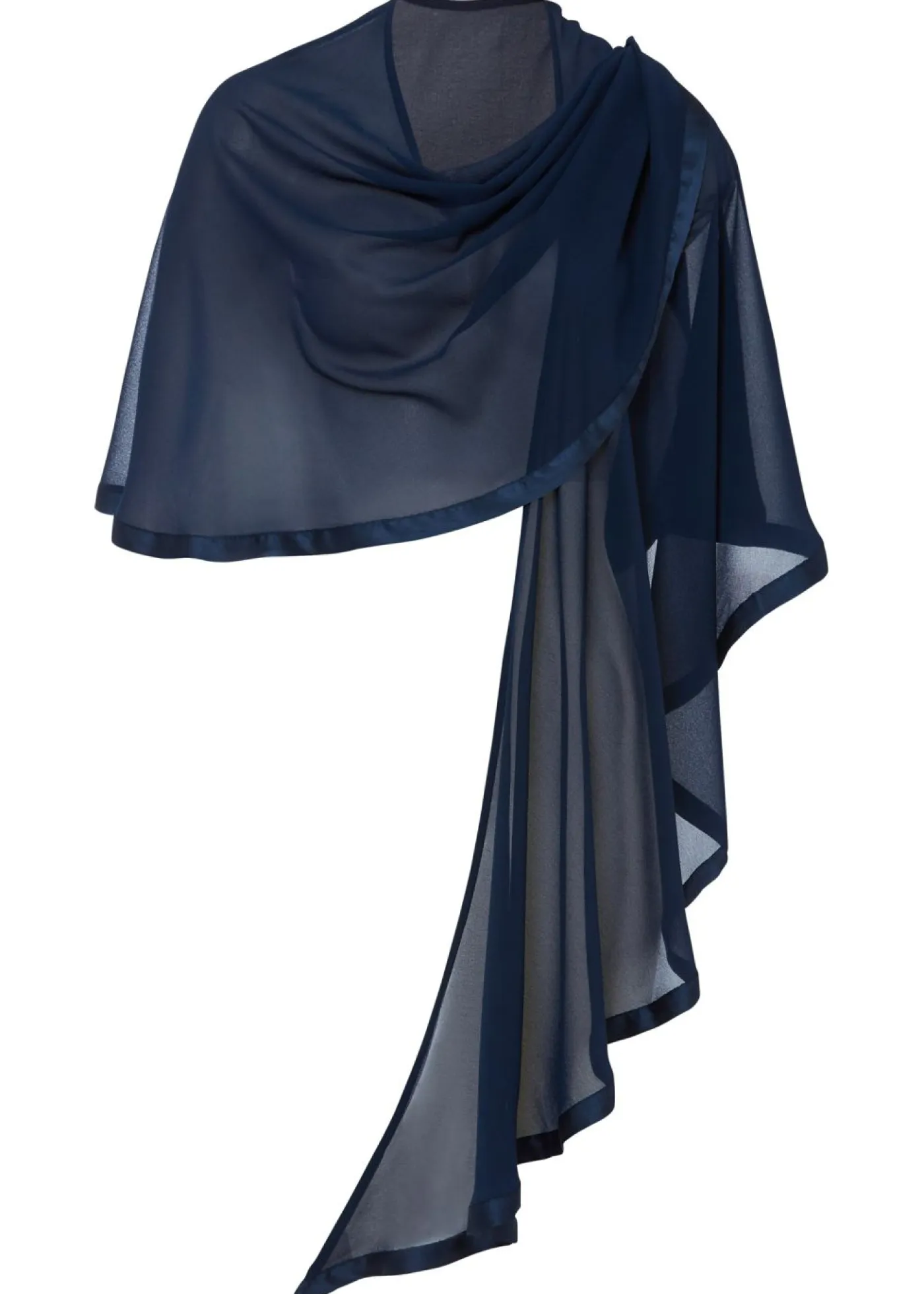 Clearance Estola con un delicado detalle de satén Mujer Ponchos|Jerséis