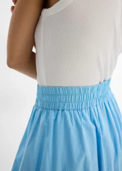 Clearance Falda abullonada de algodón puro Mujer Esenciales|Faldas