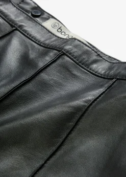 Online Falda acampanada de napa de cordero Mujer Premium|Faldas