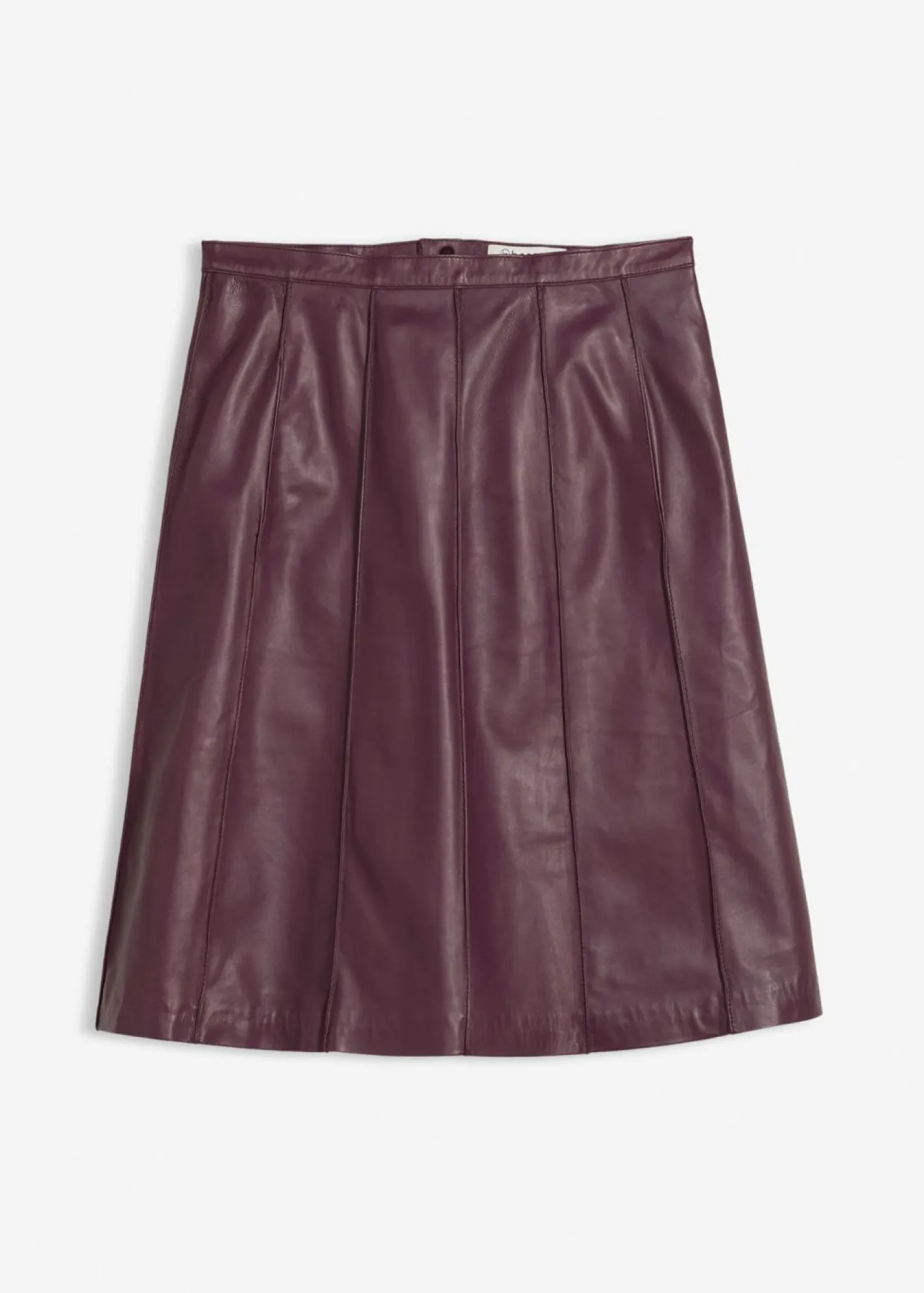 Discount Falda acampanada de napa de cordero Mujer Premium|Faldas