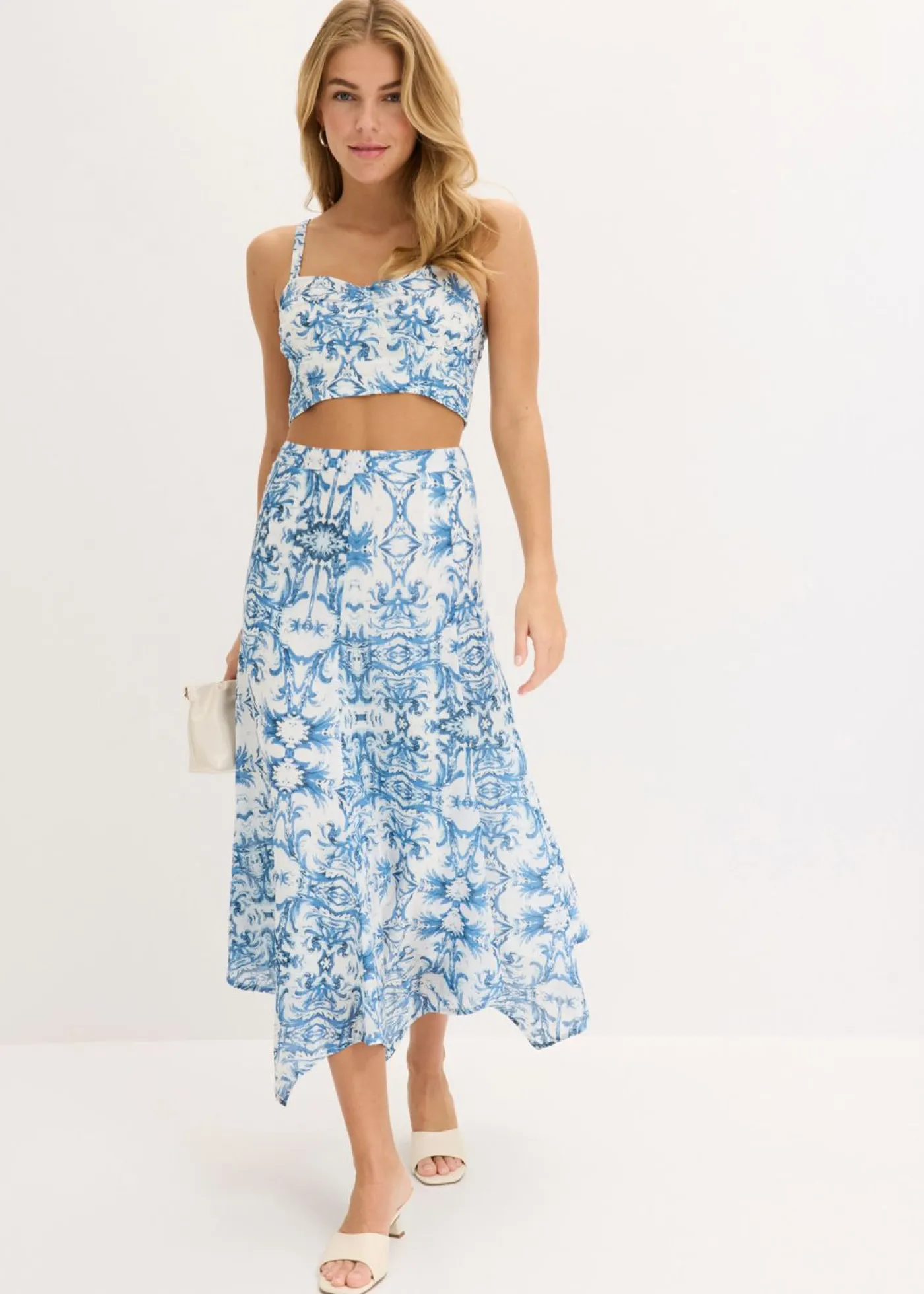 Falda con dobladillo irregular Mujer Faldas