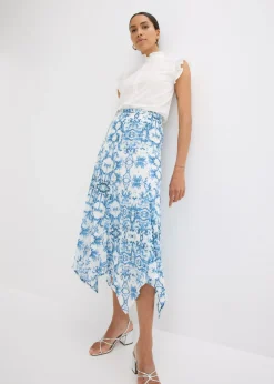 Falda con dobladillo irregular Mujer Faldas