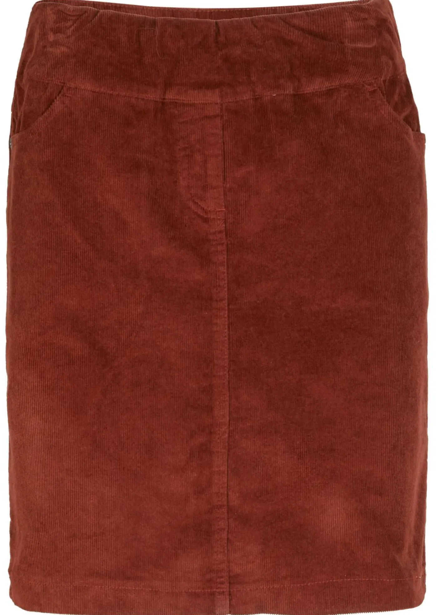 Clearance Falda de algodón de pana, elástica, con cintura cómoda Mujer Faldas