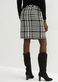 Outlet Falda de bouclé suave Mujer Faldas
