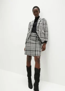 Outlet Falda de bouclé suave Mujer Faldas