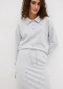 Discount Falda de chándal con tachuelas Mujer Faldas|Ropa Cómoda
