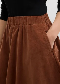 Sale Falda de pana de mezcla de algodón Mujer Faldas