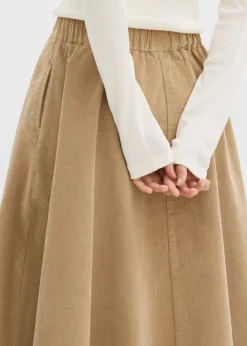 Clearance Falda de pana de mezcla de algodón Mujer Faldas