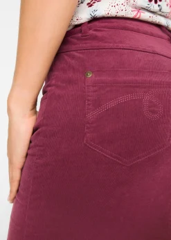 New Falda de pana elástica Mujer Faldas