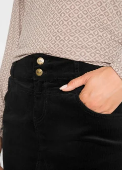 Online Falda de pana elástica Mujer Faldas