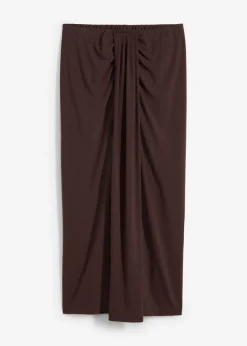New Falda de punto con cinturilla cómoda Mujer Faldas