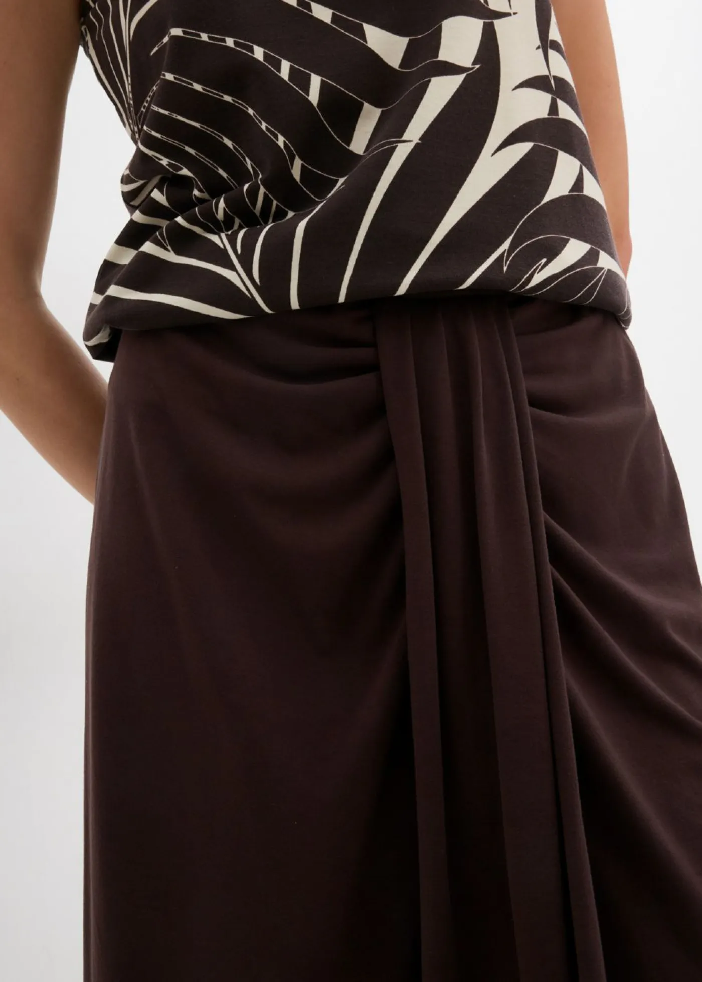 New Falda de punto con cinturilla cómoda Mujer Faldas