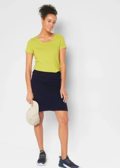 Falda de punto con pantalón de ciclismo Mujer Faldas