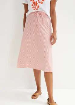 Online Falda de punto con rayas y largo hasta la rodilla Mujer Faldas
